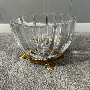Orrefers Lars Hellsten Ribbed Crystal Bowl